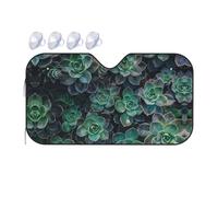 Succulent Plants Printing Upgrade Car Windshield Sun Shade Protect Car From Sun Rays Heat Damage,Vehicle Accessories
