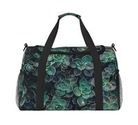 Succulent Plants Travel Duffel Bag Weekend Bag Weekender Overnight Carry On Hand Bag Workout Sport Hospital