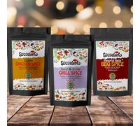 Succulento BBQ Grill Box | Gourmet spice seasoning for steaks, poultry, pork and lamb recipes | Gluten free | BBQ and Grill | No MSG