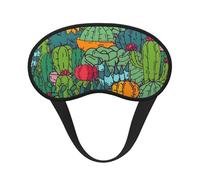 Succulents Cacti Green Plants Cactus, Full Eye Covers Light Blocking Eye Masks Blackout Sleep Eye Muffs