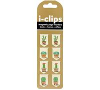 Succulents i-Clips Magnetic Page Markers (Set of 8 Magnetic Bookmarks)