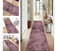 SUCERU Runner Rugs for Hallway 40X120CM Red-purple Abstract Long Hallway Runner Kitchen Anti-fouling Floor Mat Non Slip Washable Carpet Entryway Living Room Bedroom Laundry Room Stair Runner Rug