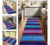 SUCERU Runner Rugs Non-Slip Washable Carpet Runners for Hallway Blue Purple Grey Black Indoor Entryway Mats 120X300CM Area Carpets Living Room Bedroom Kitchen Floor Mat Doormat