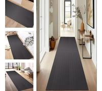 SUCERU Runner Rugs Non-Slip Washable Carpet Runners for Hallway Gray Boho Abstract Antifouling Indoor Entryway Mats 80X250CM Polyester Area Carpets Living Room Bedroom Kitchen Floor Mat Doormat