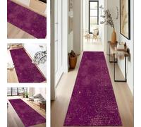 SUCERU Runner Rugs Non-Slip Washable Carpet Runners for Hallway Pink Abstract Antifouling Indoor Entryway Mats 50X300CM Polyester Area Carpets Living Room Bedroom Kitchen Floor Mat Doormat