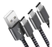 SUCESO USB C Charger Cable [3Pack 1M+2M+2M] Type C Cable Fast Charging Cable Nylon Braided Compatible with Samsung Galaxy S24 S23 S22 S21 Ultra S10 S9 S8, Huawei P60 P50, Pixel 8, Switch PS5, LG etc