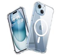 SUCGLES for iPhone 15 Case with MagSafe [Ultra Strong Magnetic] [12FT Military Drop Protection] [Shockproof Bumper] Slim Thin Mag Safe Phone Cover 6.1" for Apple iPhone15 (Bumper Magnet)