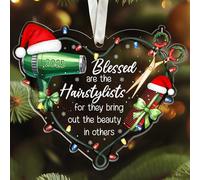 SUCHAGIFT Hairdresser Gifts for Women - Hairdresser, Hair Stylist, Barber, Beautician, Cosmetology Ornament - Gifts for Hairdressers Female, Hair Dresser, Cosmetologist - Acrylic Ornament 2025