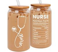 SUCHAGIFT Nurse Gifts for Women - Nurses Week Gifts - Gift for Nurses - Nurse Rn Lpn Practitioner Gift for Women - Retirement, Birthday, Graduation Appreciation Nursing Student Ideas - 16 Oz Can Glass