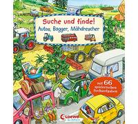 Suche und finde! - Autos, Bagger, Mähdrescher: mit 66 spielerischen Suchaufgaben - Kindgerechte Suchaufgaben und Wimmelbilder für die Förderung der Konzentrationsfähigkeit - Ab 2 Jahren