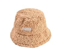 SuChengSS Winter Bucket Hat Cotton Hat Women Autumn and Winter Warm Fisherman Hat Windproof Cold Basin Hat-Khaki-Average Code