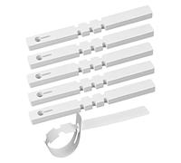 suchkawe 250 Pcs White Plastic Plant Tree Tags Lables, Garden Hanging Tags Plant Markers, Outdoor Waterproof Plant Markers, Wrap Around Nursery Garden Markers Loop Lock (White)