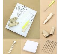 SUCHUANGUANG 1set Needle Felting Starter ool Felt Tools Mat + Accessories Craft + Needle
