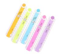 SUCHUANGUANG 30cm Korean Folding Ruler Plastic Drawing School Stationery Students Kids Gifts Plastic