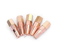 SUCHUANGUANG 5 Pieces H01-6 Propane Gas Welding Nozzle Oxygen Gas Contact Tips Holder Gas Nozzle Welding Nozzle Copper