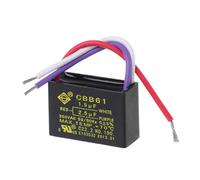 SUCHUANGUANG Black CBB61 1.5uF+2.5uF 3 Wires 250V 50/60Hz Capacitor For Ceiling Fan