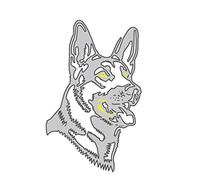 SUCHUANGUANG Dog Metal Cutting Dies Stencil Scrapbooking DIY Album Stamp Paper Card Embossing Silver Carbon Steel Scrapbook Stamp