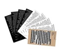 SUCHUANGUANG Inspirational Nice Words Stickers Adhesive Motivational Quote Stickers for Scrapbook Notebook Journaling Card 8 Pages