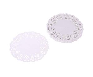 SUCHUANGUANG Lace Coaster 100pcs Mug Glass Cup Drinking Water Cups Placemat Cushion for Home Office Drinking Container