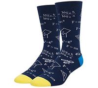 SUCHUANGUANG Mathematical Formula Print Crew Socks Geometry Abstract Math Funny Tube Hosiery Crew Socks
