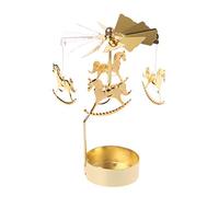 SUCHUANGUANG Rotary Candle Holder Metal Lights tick Ornament for Wedding Party Christmas Festival Decor