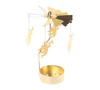 SUCHUANGUANG Rotary Candle Holder Metal Lights tick Ornament for Wedding Party Christmas Festival Decor