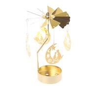 SUCHUANGUANG Rotary Candle Holder Metal Lights tick Ornament for Wedding Party Christmas Festival Decor