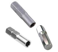 SUCHUANGUANG Screw Driver Bit Adapter, 1/4" Hex, 25mm/1.0 in, Precision Bits Set, 4mm Flathead & Phillips Screws, Chrome/Nickel/Blasted Finish