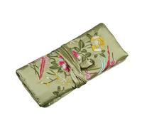 SUCHUANGUANG Traditional Silk Travel Pouch Chinese Embroidery Jewelry Bag Organizer Jewelry Pouch Roll Wrap Gift Bags Green