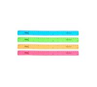 SUCHUANGUANG Transparent Ruler -scale Plastic Straight Ruler Measuring Range 30 for m Flexible Bendable PVC Ruler for Student Ad Plastic