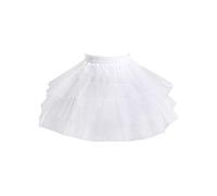 SUCHUANGUANG Women Bridal Multi Layered White Mesh Lolita Short Petticoat Tutu Skirt With Steel Ring Princess Sweet Bustle Wedding Underskirt White Mesh Women Skirt