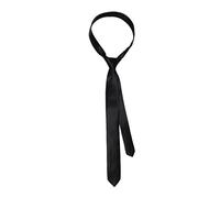 SUCHUANGUANG Women's Skinny Scarf Long Necktie JK Uniform Tie Skinny Tie Solid Color Plain Formal Black Ties