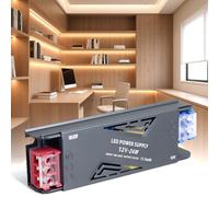 SUCIKORIO 12V 24W LED Driver, Ultra Slim LED Transformer 240V AC to 12V DC 2A 24 Watt Quiet Low Volt Converter LEDs Power Supply Constant Voltage For LEDs Strip, Wall Lamp, Indoor