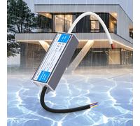SUCIKORIO 24V 36W LED Transformer Waterproof IP67, Ultra Slim LED Driver 240V AC to 24V DC 1.5A 36 Watt Quiet Low Volt Converter LED Power Supply Constant Voltage For LED Strip, Indoor & Outdoor