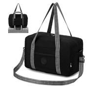 SUCIKORIO 40x20x25cm Ryanair Cabin Bags Underseat, 20L Waterproof Travel Duffle Bag Foldable Hand Luggage Bag Overnight Hospital Weekend Bag Carry On Airport Bag for Planes, Men and Women