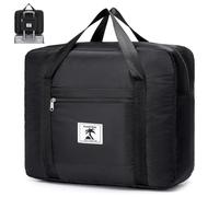 SUCIKORIO 40x30x15cm British Airways Jet2 Cabin Bags Underseat, 18L Waterproof Travel Duffle Bag Foldable Hand Luggage Bags Overnight Hospital Weekend Carry On Airport Bag for Planes, Men, Women