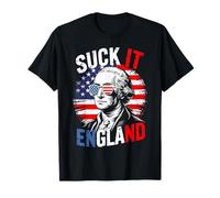 Suck It England Funny 4th of July George Washington 1776 T-Shirt