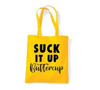 Suck it up buttercup statement [FSV21] tote shopping bag - Yellow