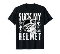 Suck My Helmet - Funny Rude Skull Biker T-Shirt