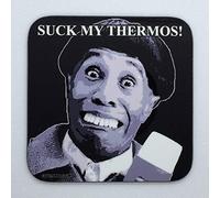 Suck My Thermos - Dwayne / Duane Dibley from Red Dwarf - Drinks Coaster - Hardboard - 9cm x 9cm - Gloss Finish