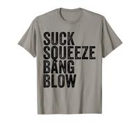 Suck Squeeze Bang Blow Funny Mechanic Car Funny Vintage T-Shirt