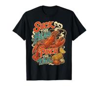 Suck The Head Pinch The Tail Crawfish Boil Funny T-Shirt