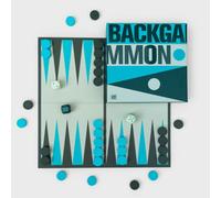 Suck Uk Backgammon Set With Foldable Board - Multicoloured