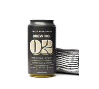 Suck UK Black Craft Beer Socks in Imperial Stout Can Gift Packaging Suck UK Black One Size