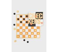 Suck UK BOXO Checkers Board Game Set with Wooden Pieces Suck UK Multicolor