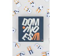 Suck UK BOXO Dominoes Game Set - Travel Friendly Tile Game in White Suck UK White