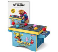 Suck UK Cat Arcade | Cardboard Arcade Machine | Retro Game Interactive Cat Toy | Arcade Entertainment for Indoor Cats | Ball Play | Viral Cats Video Toy | Unique Gifts