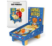 Suck UK Cat Pinball | Cardboard Pinball Machine Cat Toy | Retro Arcade Pinball Game for Cats | Interactive Toy | Viral Cats Video Toy | Unique Gifts | Indoor Entertainment