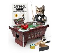 Suck UK - Interactive Cat Toy | Cat Toys for Indoor Cats Adult & Kitten Toys | Cardboard Scratcher | Scratching Board with Ball Toy for Play & Enrichment | Stop Cats Scratching Furniture - Pool Table