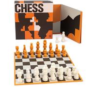 Suck UK Chess Set | Chess Board Games | Travel Chess Set For Adults | Classic Strategy Games for Family | 2 Player Folding Board & Wooden Pieces | Portable Puzzle in Gift Box | Game Night Play